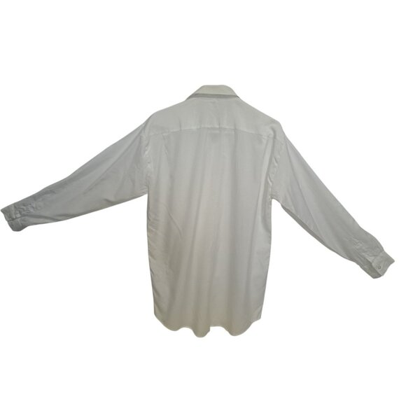 Character Classic Womens 3X White Button Down Shirt Medium Stretch (Flaw) - Picture 2 of 6